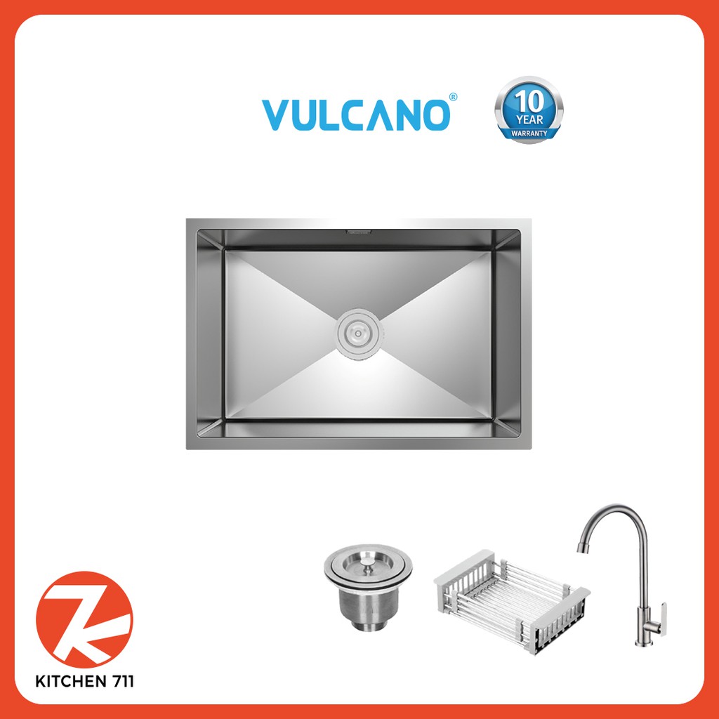 VULCANO Stainless Steel Kitchen Sink (Model: V6046) | Shopee Malaysia
