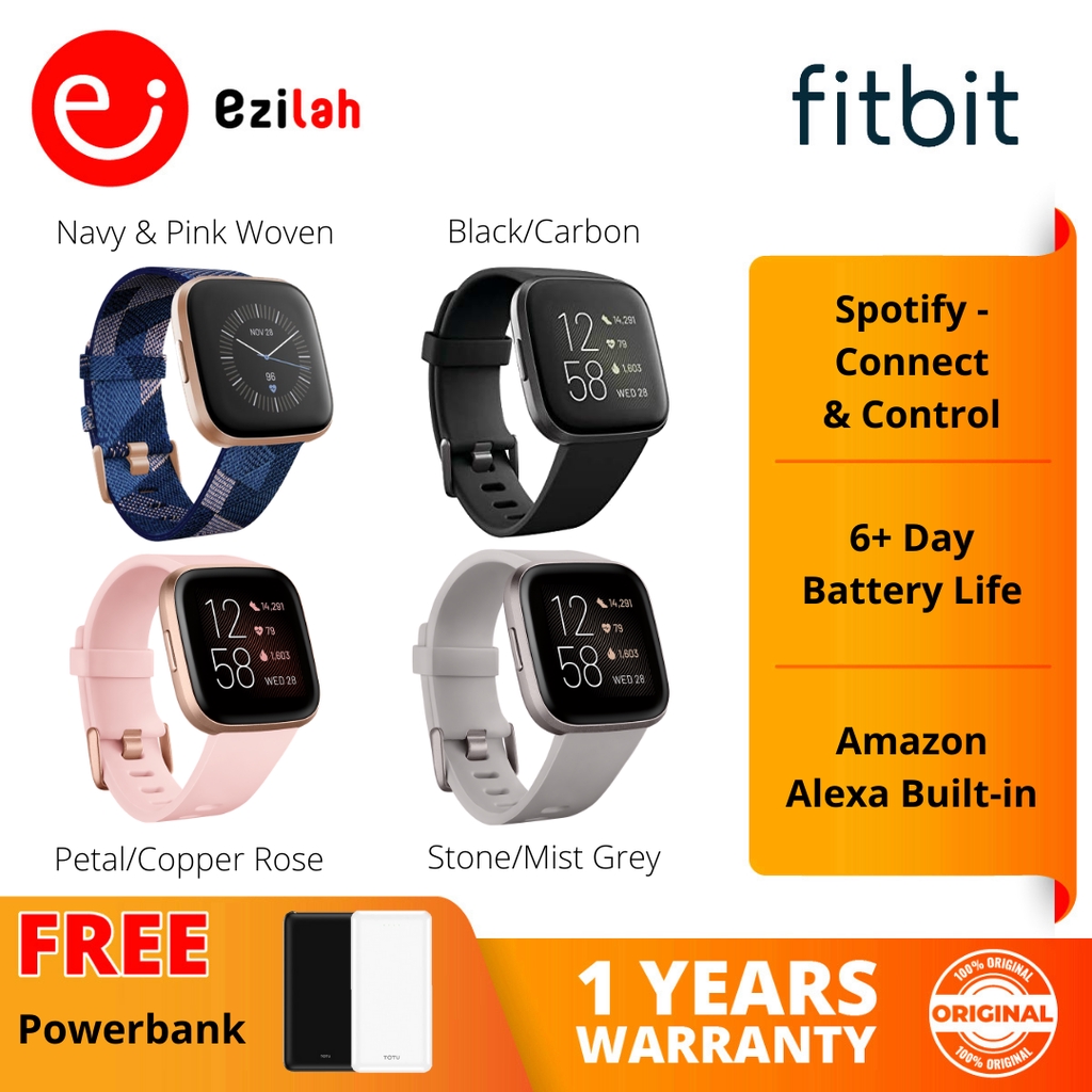 Fitbit Versa 2 Health and Fitness Smartwatch Shopee Malaysia