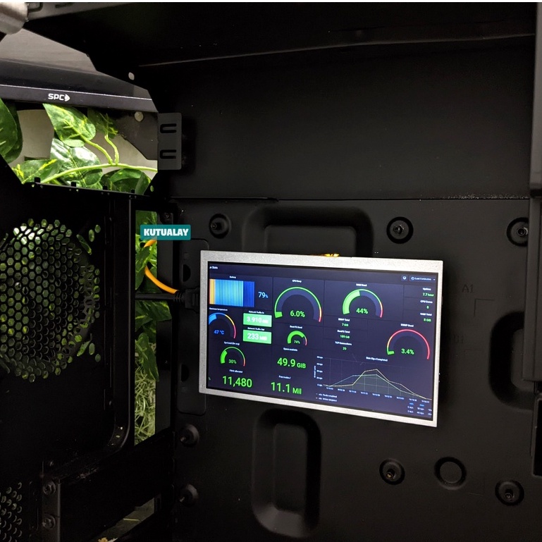 Custom LCD 7 Inch HDMI Display Sub Screen Status Monitoring PC Casing