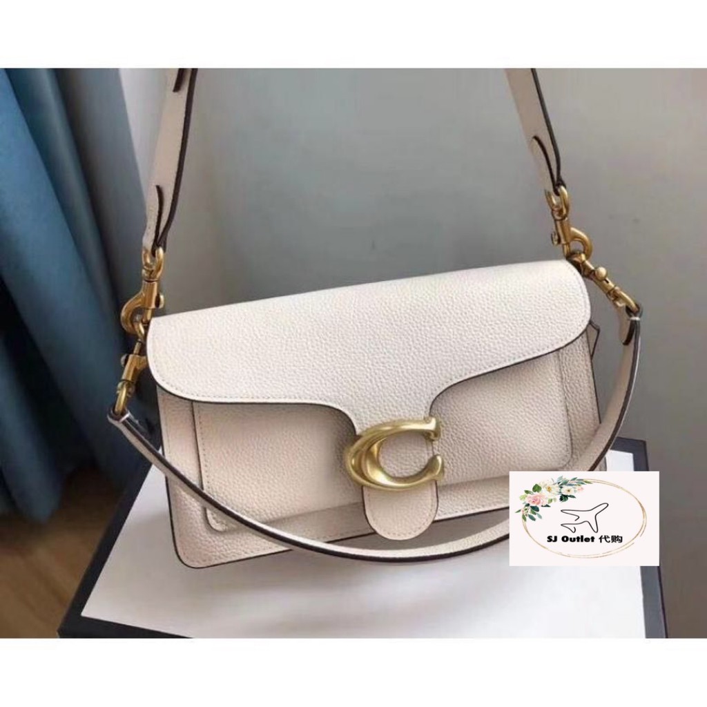 Authentic Coach Tabby Shoulder Bag 26 White Shopee Malaysia