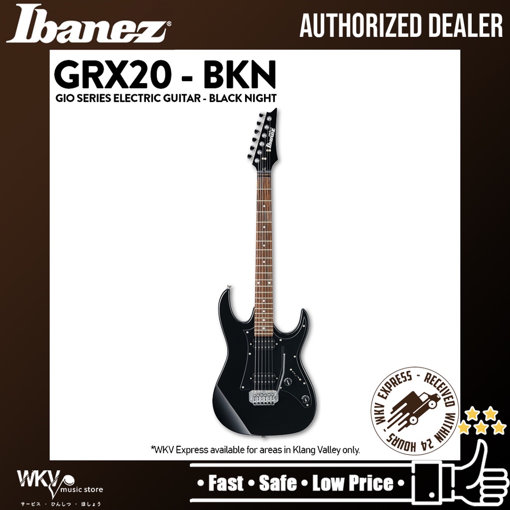 Ibanez GIO GRX20 Electric Guitar - Black Night (GRX20-BN) | Shopee Malaysia