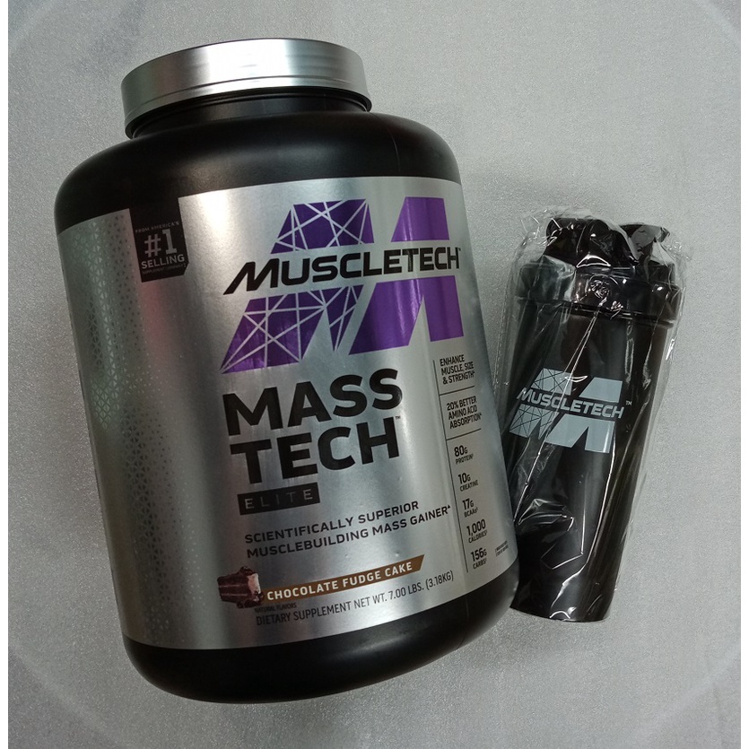 [FREE LIMITED SHAKER] MuscleTech Mass Tech 7lbs - Lean Weight Gainer ...