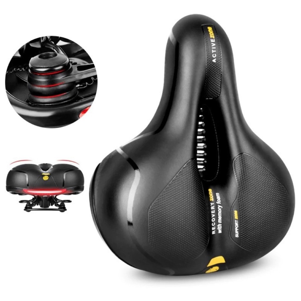 Wide Big Bum Soft GEL Comfort Sporty Bike Basikal Bicycle MTB Saddle Seat Cushion Shopee Malaysia