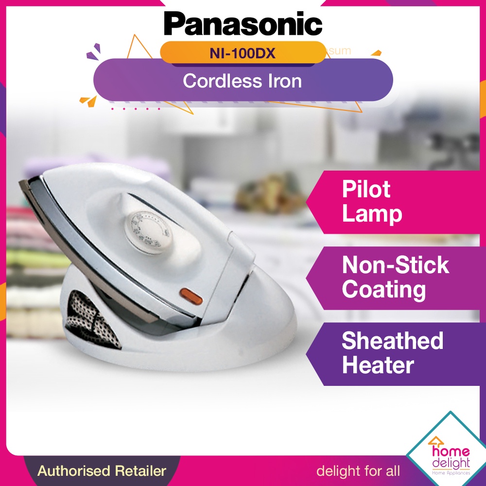 Panasonic NI 100DX Cordless Non stick Dry Iron