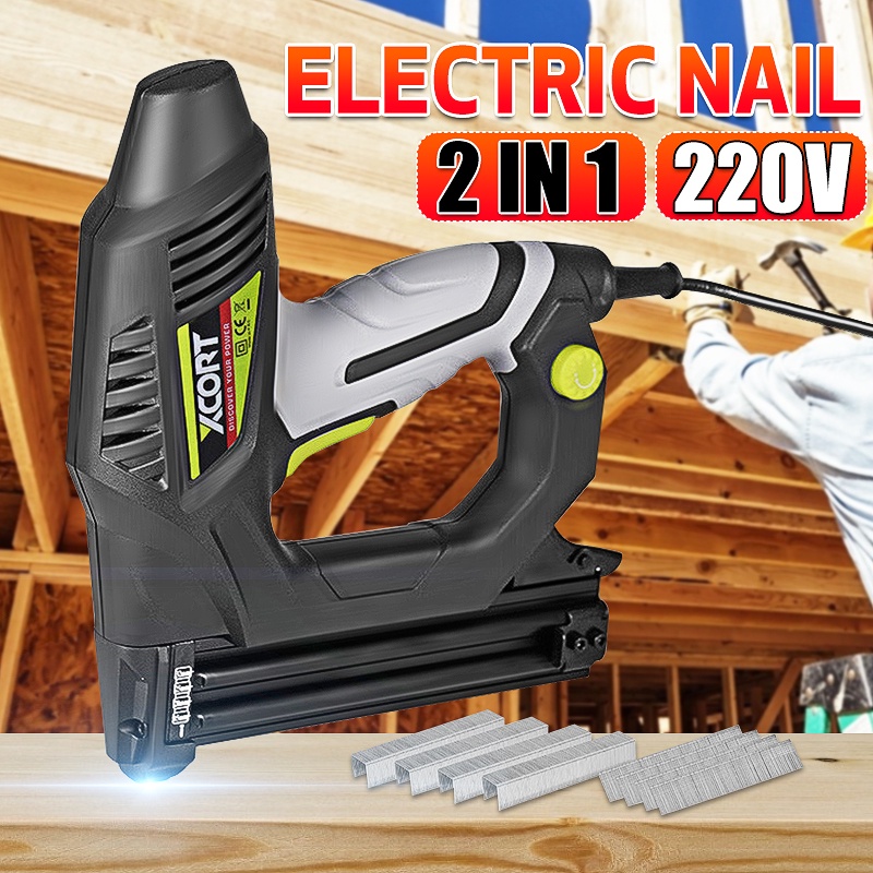 220V ~ 240V Electric Tacker Stapler Heavy Duty Furniture Staple Gun ...