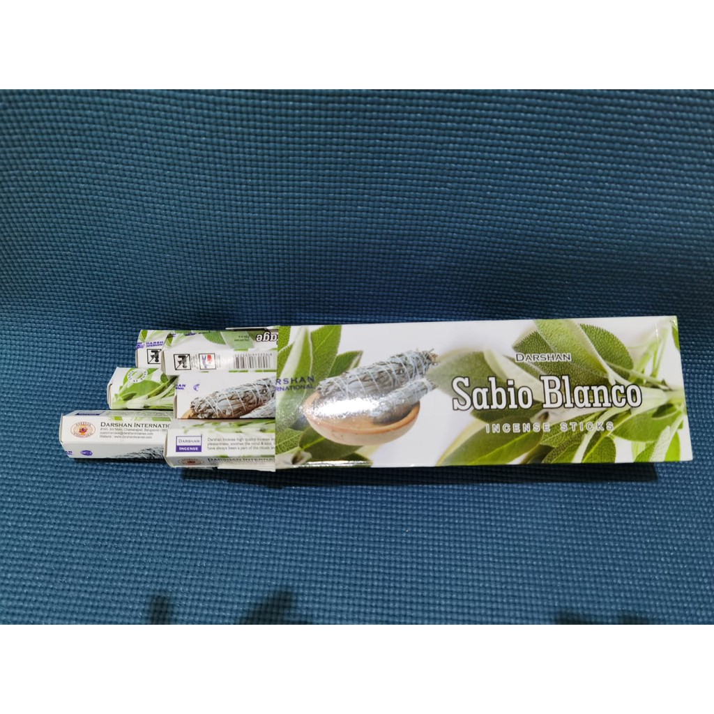 Per Slop Hio White Sage Hexa Small Incense By Indian Darshan | Shopee ...