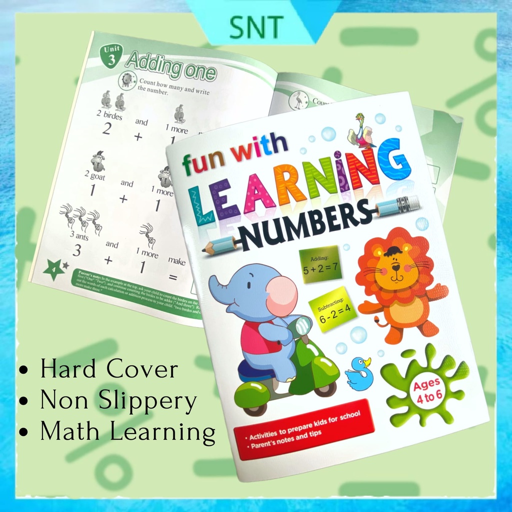 Malaysia　Exercise　Shopee　Kids　Activity　Book/Education　SNT　(3916)　Book/Math　Book/Preschool　Learning　Numbers　School