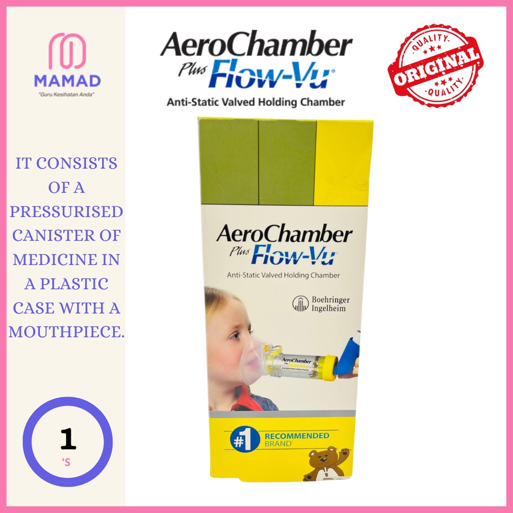 AeroChamber plus Flow-vu 1-5 Years (Yellow) | Shopee Malaysia