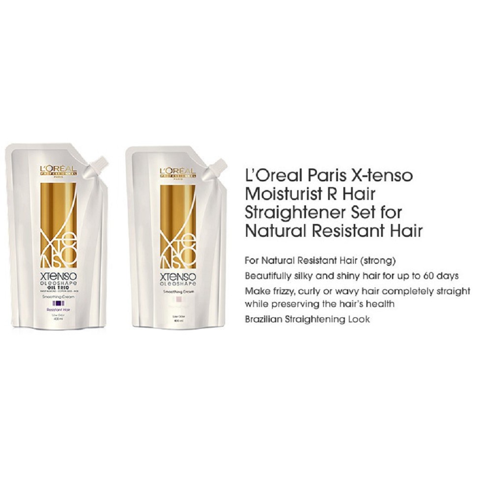 Loreal Xtenso Oleoshape Oil Trio Rebonding Cream ( 400ml ) + Neutralizing Cream ( 400ml