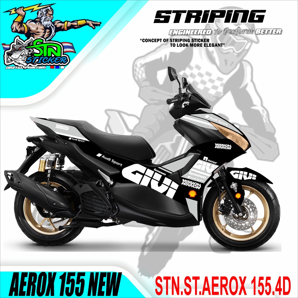 Aerox 155 NEW.04 Motorcycle Sticker | Shopee Malaysia