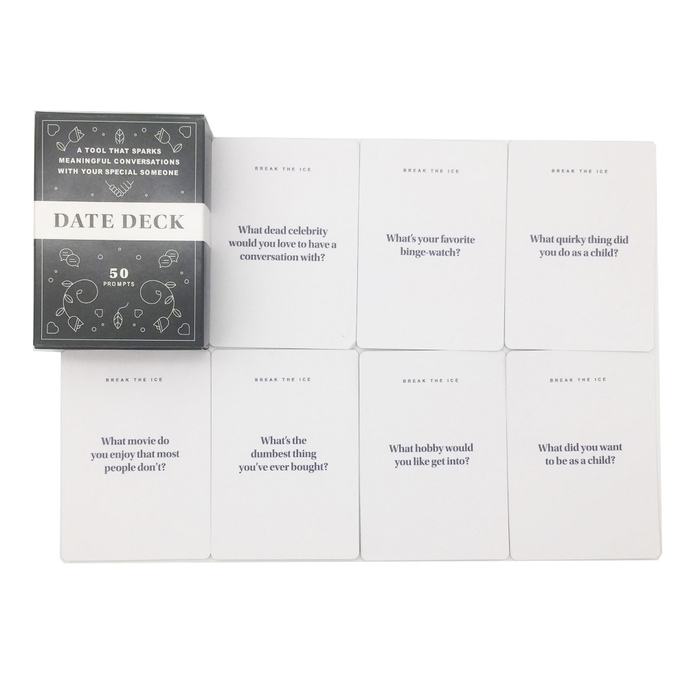 Date Deck Best Self Card Game 50 Piece Cards Party Games Intimacy Board