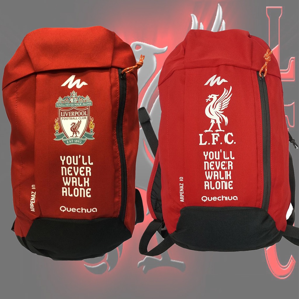 Liverpool FC Backpack Bag For Hiking Walking Riding Printed Logo Shopee Malaysia