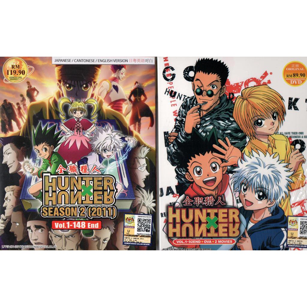 Anime DVD Hunter X Hunter Season 1+2 Vol.1-240 End + OVA + 2 Movies