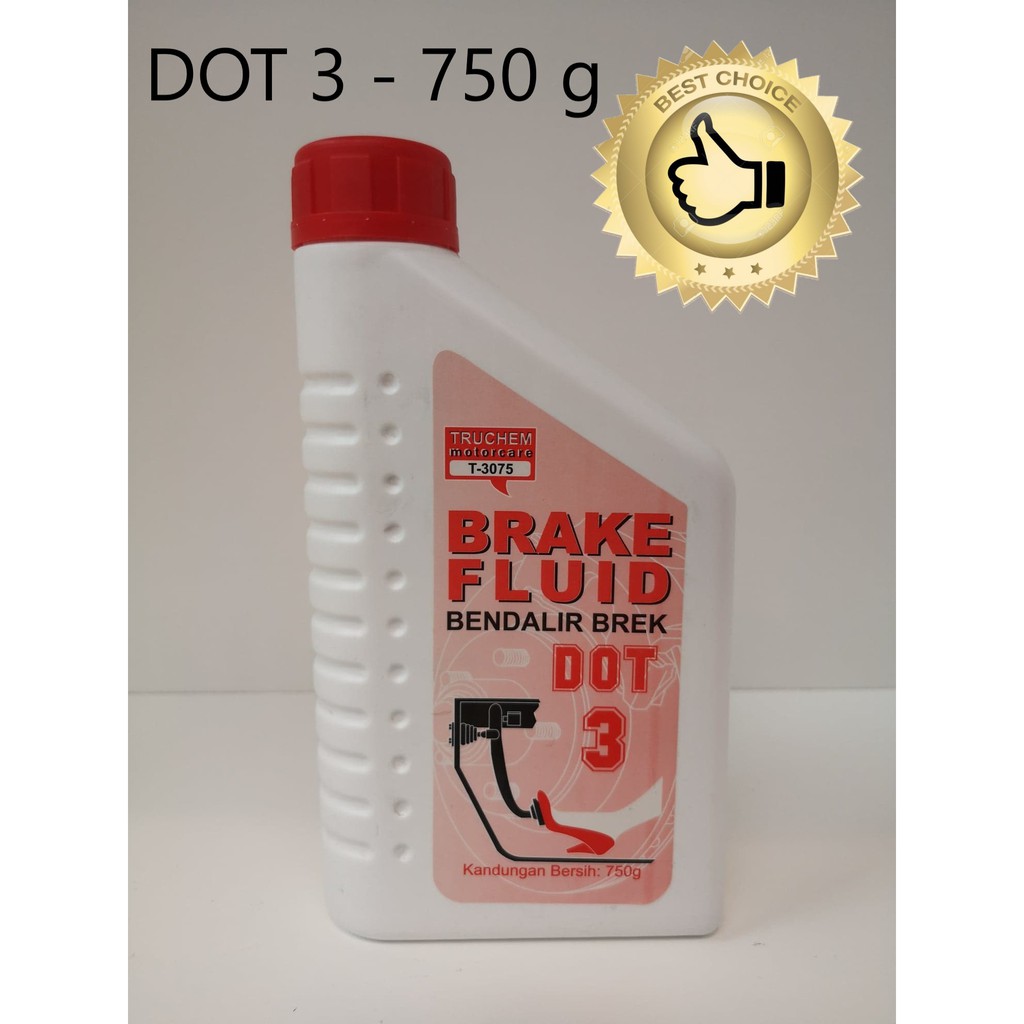Dot 3 Car Brake TRUCHEM DOT 3 BRAKE FLUID T3075 (750g) Shopee Malaysia