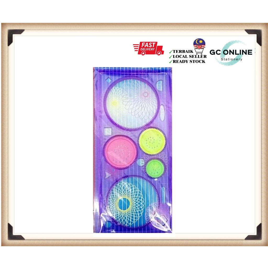Fancy Colour Ruler Set 万花尺 | Shopee Malaysia