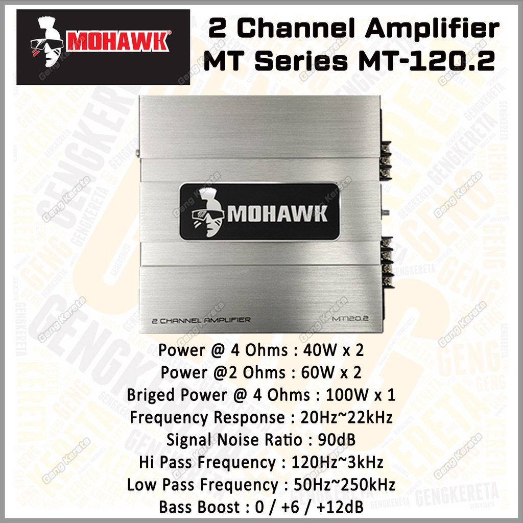 Mohawk MT Series MS Series 2 Channel / 4 Channel / Monoblock Power Amplifier Car Amplifier Car Power Amp