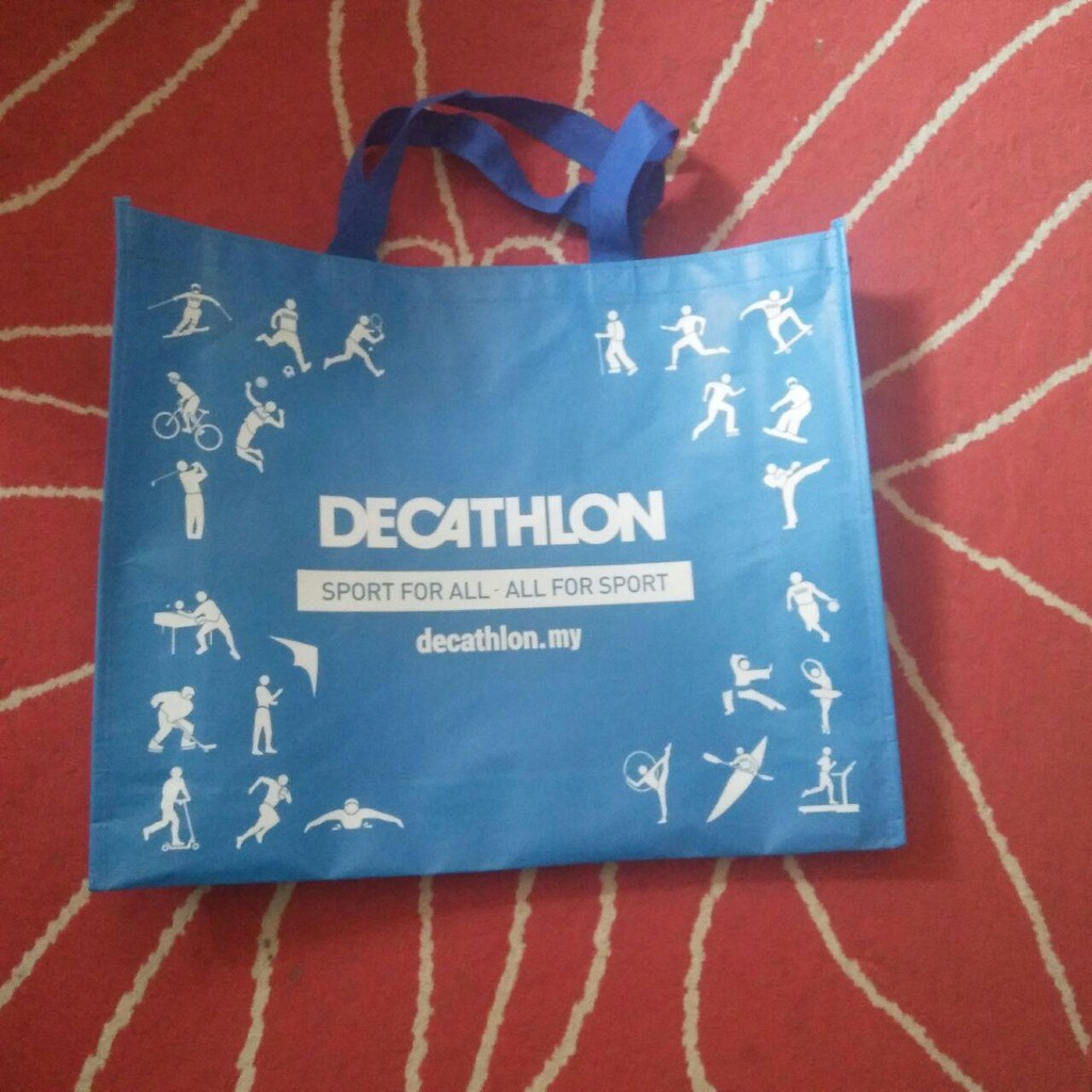 Decathlon shop plastic bag