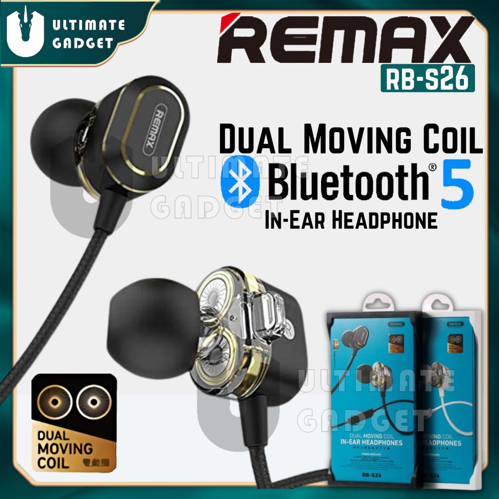Remax RB-S26 Bluetooth Earphone Magnetic Neckband IN-Ear Headphones ...