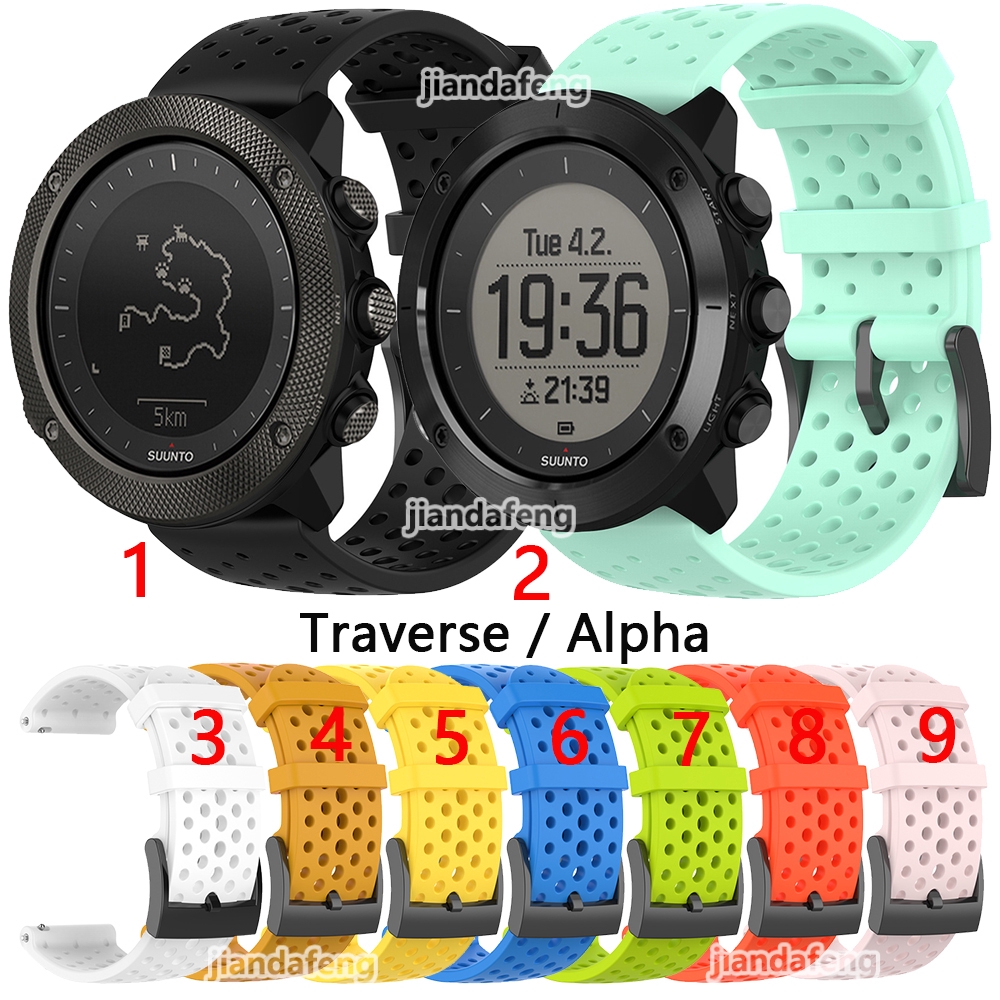 Suunto traverse alpha silicone on sale strap