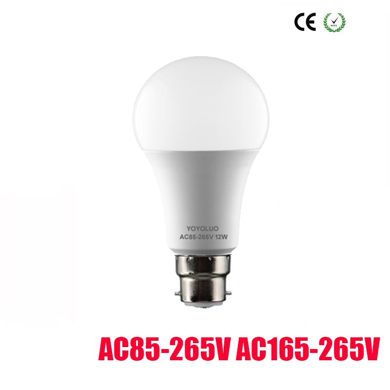 LED Bulb Lamps B22 AC220V 240V Light Bulb Real Power 21W 18W 15W 12W 9W ...