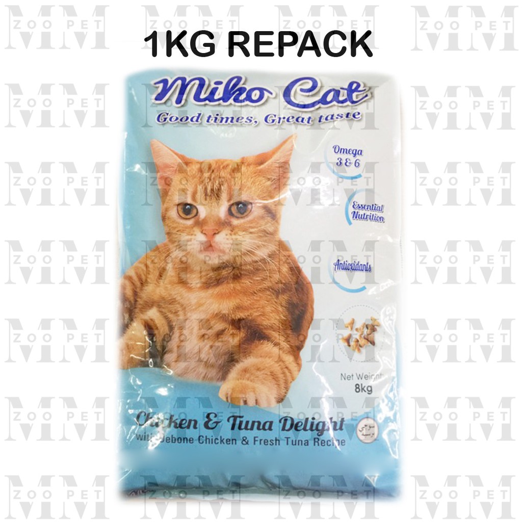 Miko Cat Tuna Chicken Cat Food Makanan Kucing 1kg Repack