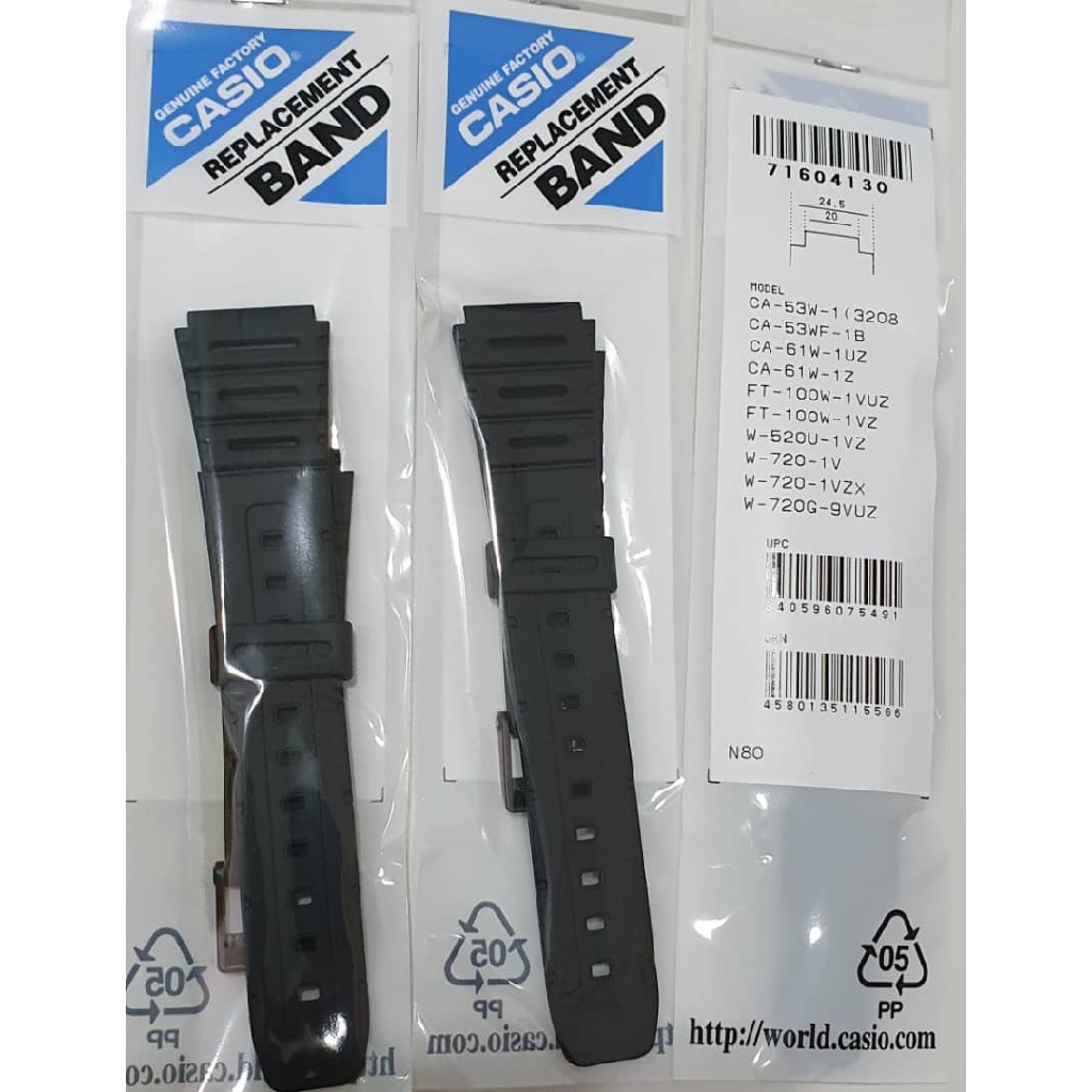 Casio ca53w 2025 strap size