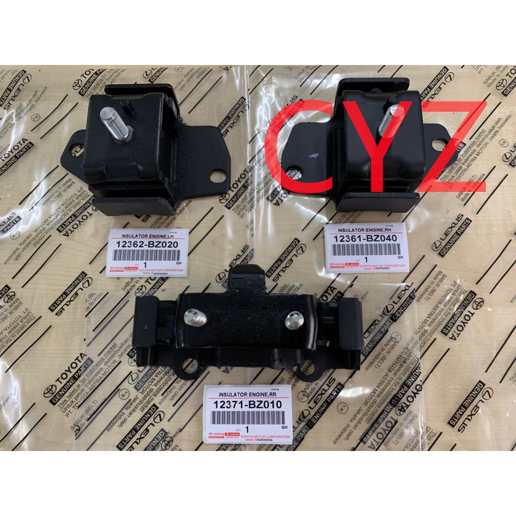 Engine Mounting Set TOYOTA AVANZA F601 1.3 (TOYOTA THAILAND) | Shopee ...