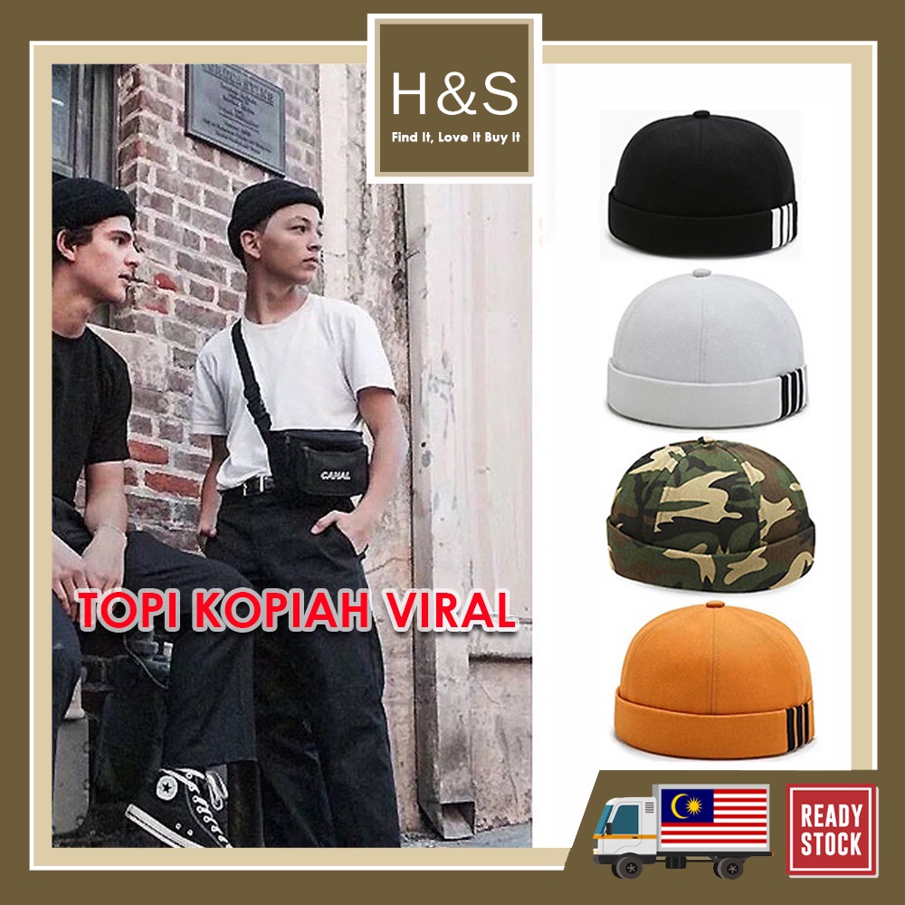 MikiHat Topi Kopiah Viral Topiah Trend Baru Songkok Roll Hat Sailor Cap ...