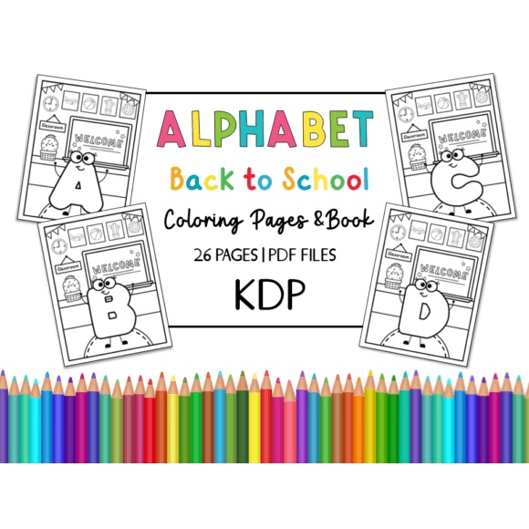 PDF Printable Alphabet Coloring Worksheet, Printable Alphabet