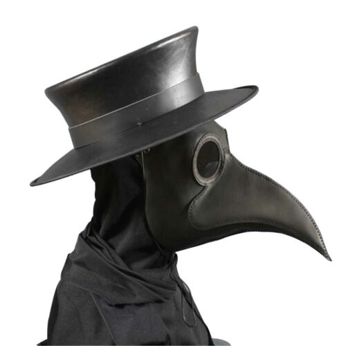 Medieval Plague Doctor Bird Mask Long Nose Beak Cosplay Steampunk ...