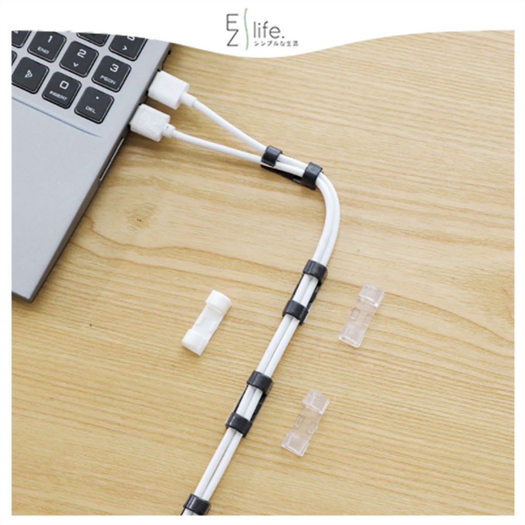 20 pcs Wire Holder Clip Cable Holder Wire Organizer Desktop Living Room