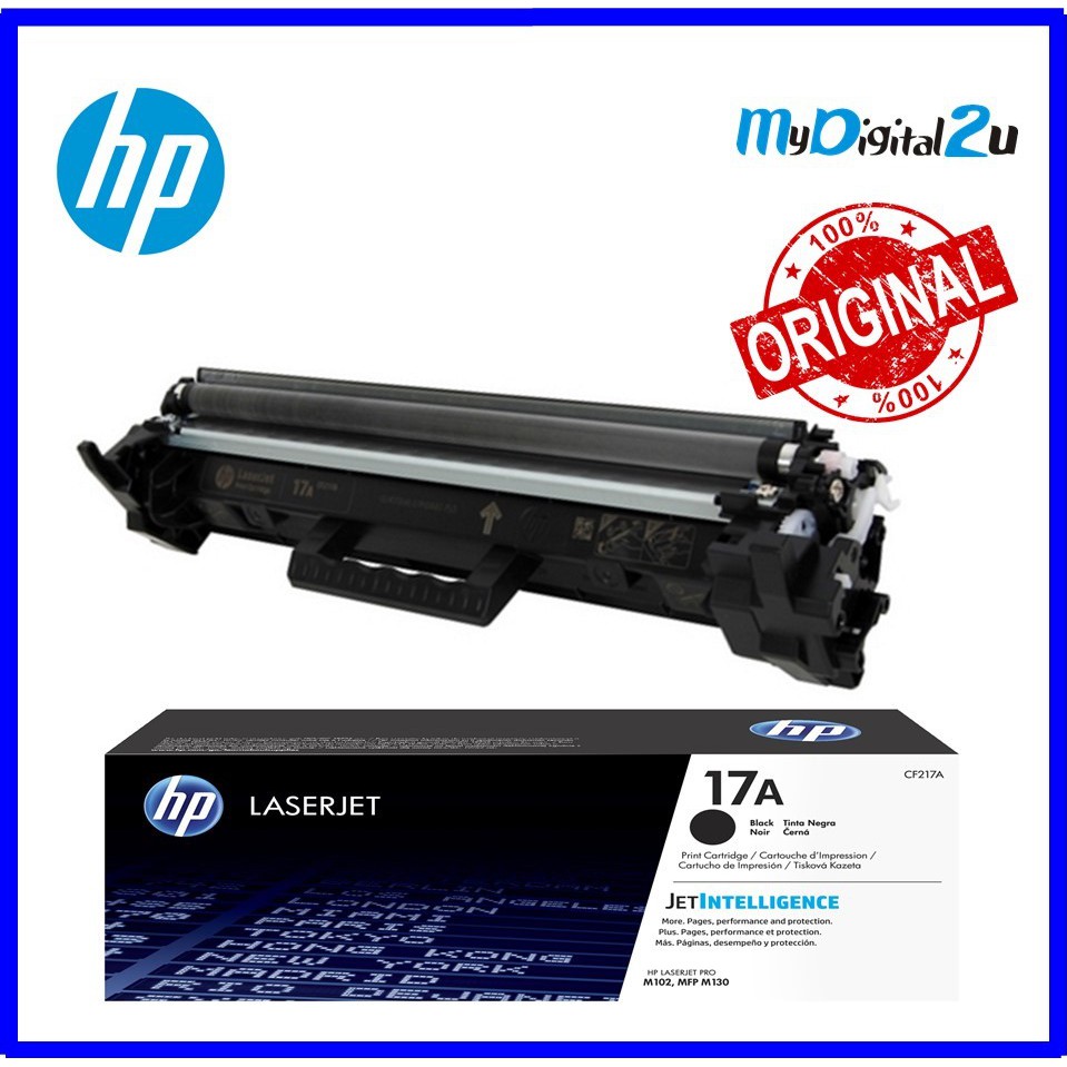 HP CF217A Black Toner Laser Printer (Original) | Shopee Malaysia
