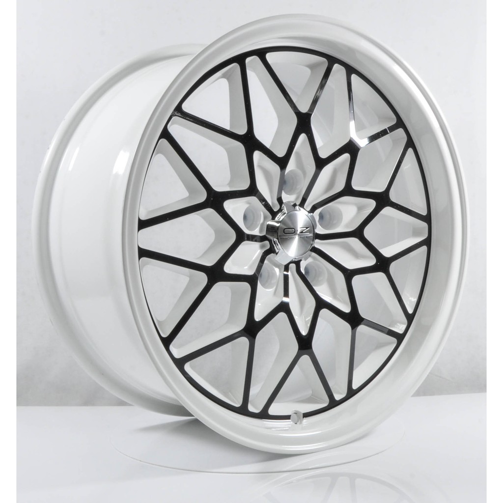 OZ RACING 17 inch 5X114.3 CAR SPORT RIMS CHEAP WHEELS WHITE BLACK LINE ...