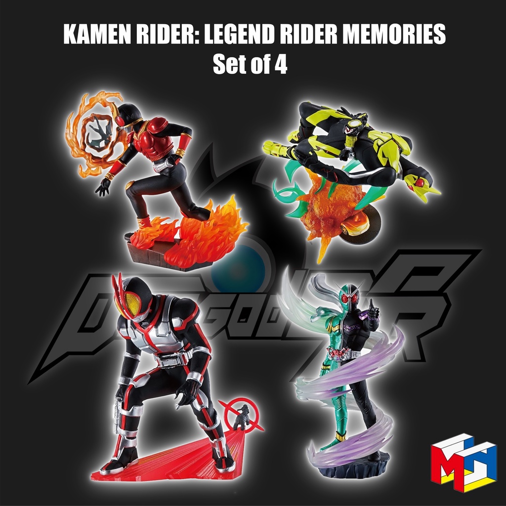 [Ready Stock] Petitrama Kamen Rider Legend Rider Memories Set of 4 ...