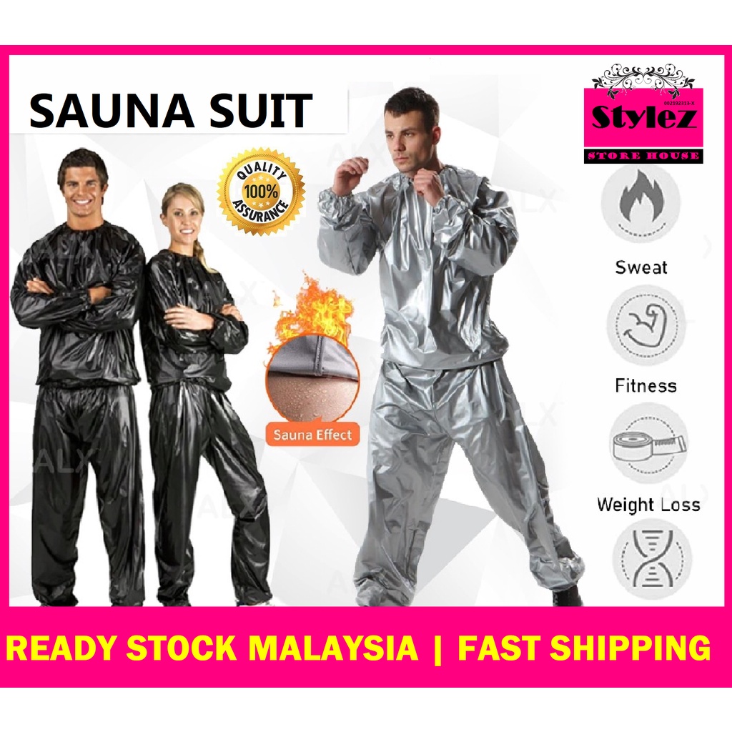 Exercise suit with cheap sauna effect