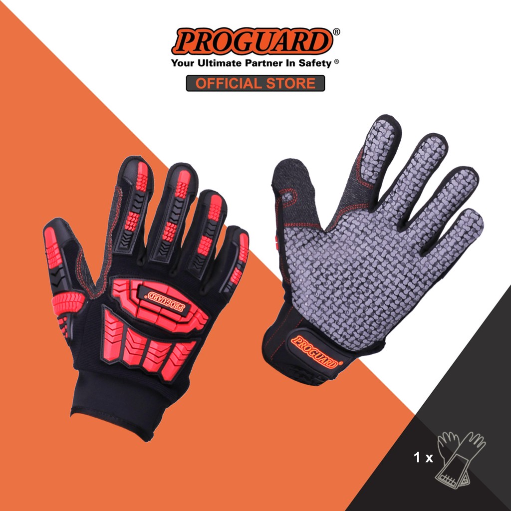 Proguard Impact Glove Excellent Grip Glove Anti Slip Glove Tight Fit ...