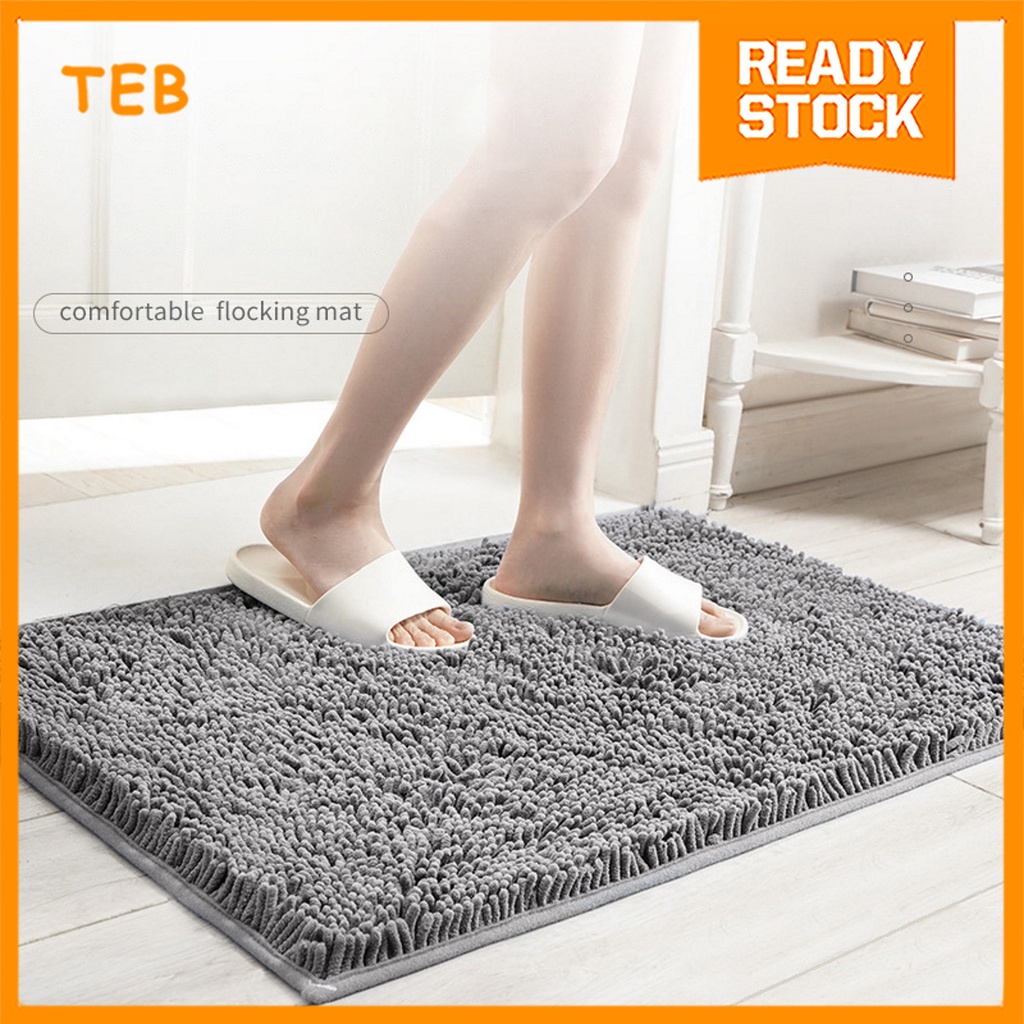 [TEB] Microfiber Carpet Floor Mat High Quality Floormat Comfortable Absorb Water Shopee Malaysia