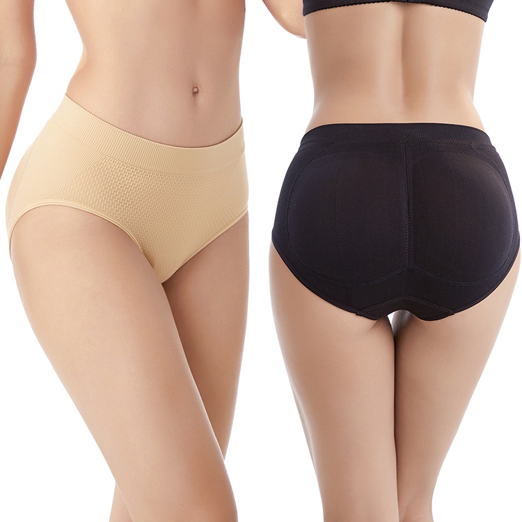 4 Pads Butt Lifter Shapewear Hip Enhance Shorts Push Up Padded Panty Body  Shaper