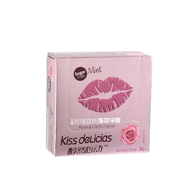 Kiss Delicias Lime/Spearmint/ Rose/Jasmine Mints Sugar(Gula-gula ...