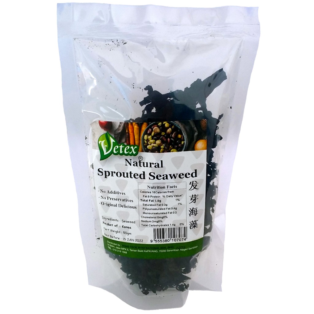 Vetex Natural Sprouted Seaweed 发芽海藻 50g | Shopee Malaysia