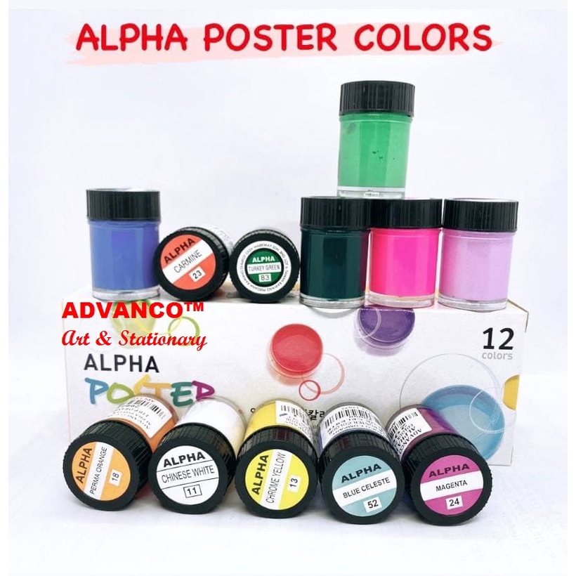 ALPHA POSTER COLOUR 15ML (READY STOCK) | Shopee Malaysia