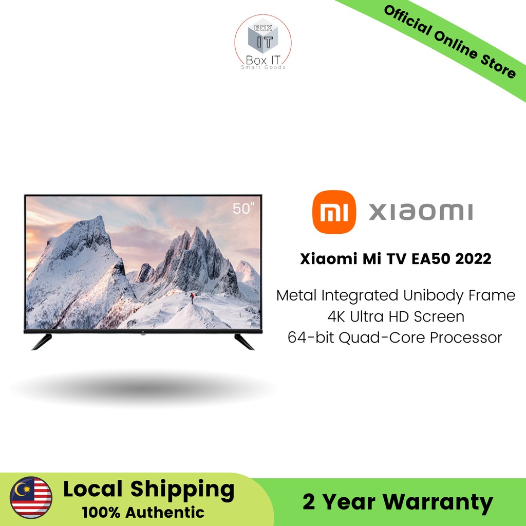 Xiaomi Mi TV EA50 2022 | Metal Integrated Unibody Frame | 4K Ultra HD ...