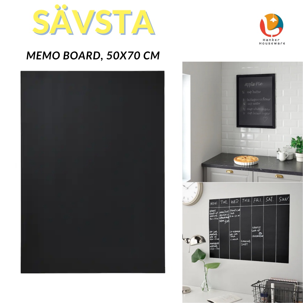 SAVSTA Memo Board, Black, 50x70 cm Shopee Malaysia