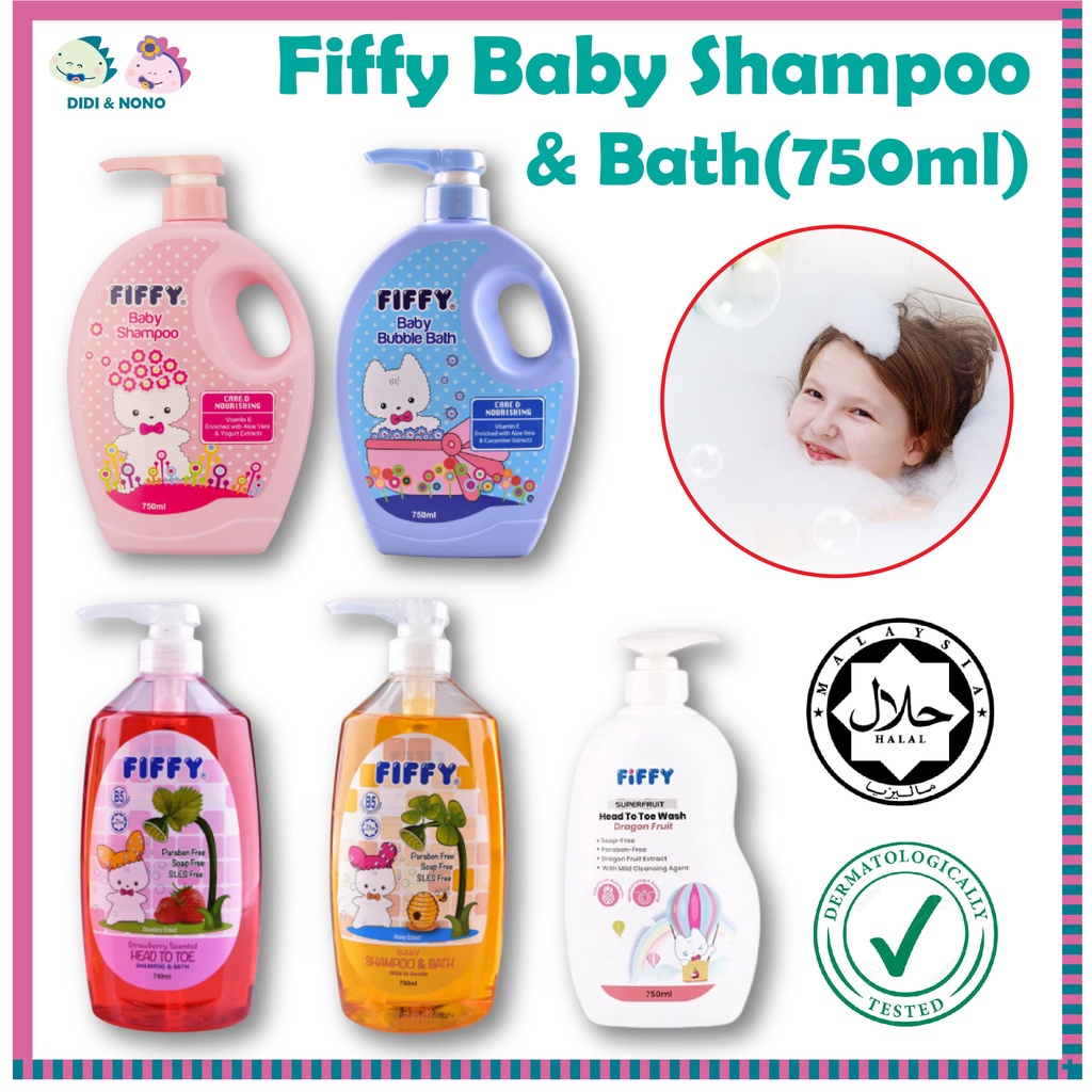 FIFFY Baby Bubble Bath or Shampoo or Head to Toe honey dragon fruits ...
