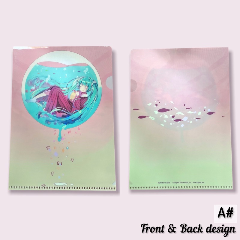 Japan Anime Hatsune Miku A5 初音未来 L Shape File Folder Stationery ...