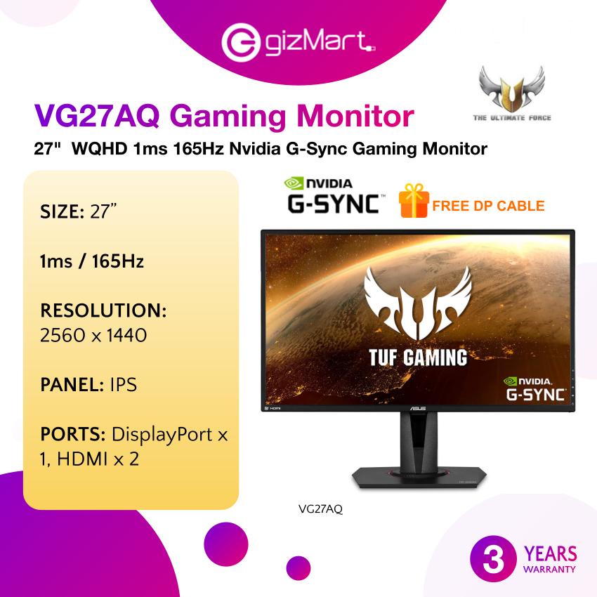 Asus Tuf Gaming Vg Aq Wqhd X Ips Hz G Sync Compatible Ms Shopee Malaysia