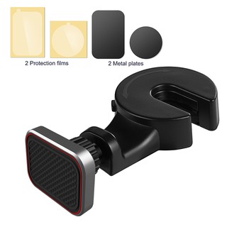 Magnetic Car Phone Holder Hook Back Seat Headrest 360 Rotation Tablet Holder  For Phone Magnet Stand Holder Soporte Mount