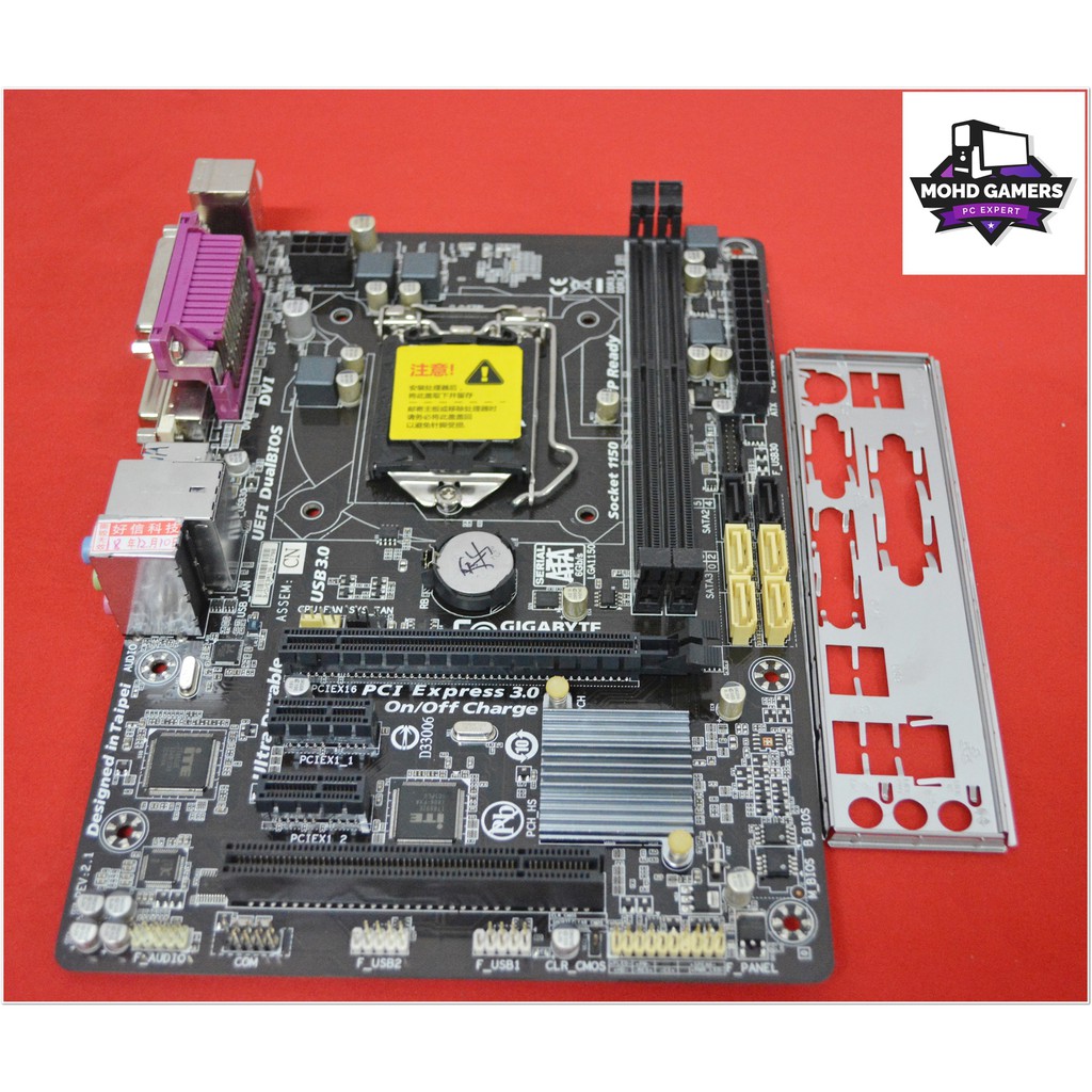 GIGABYTE GAB85MD3V SOCKET 1150 MOTHERBOARD*4th gen Shopee Malaysia