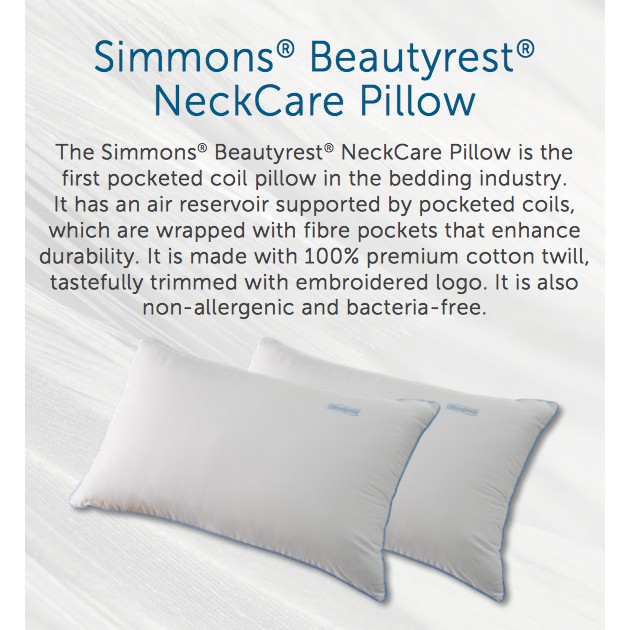 Simmons neck care pillow discount