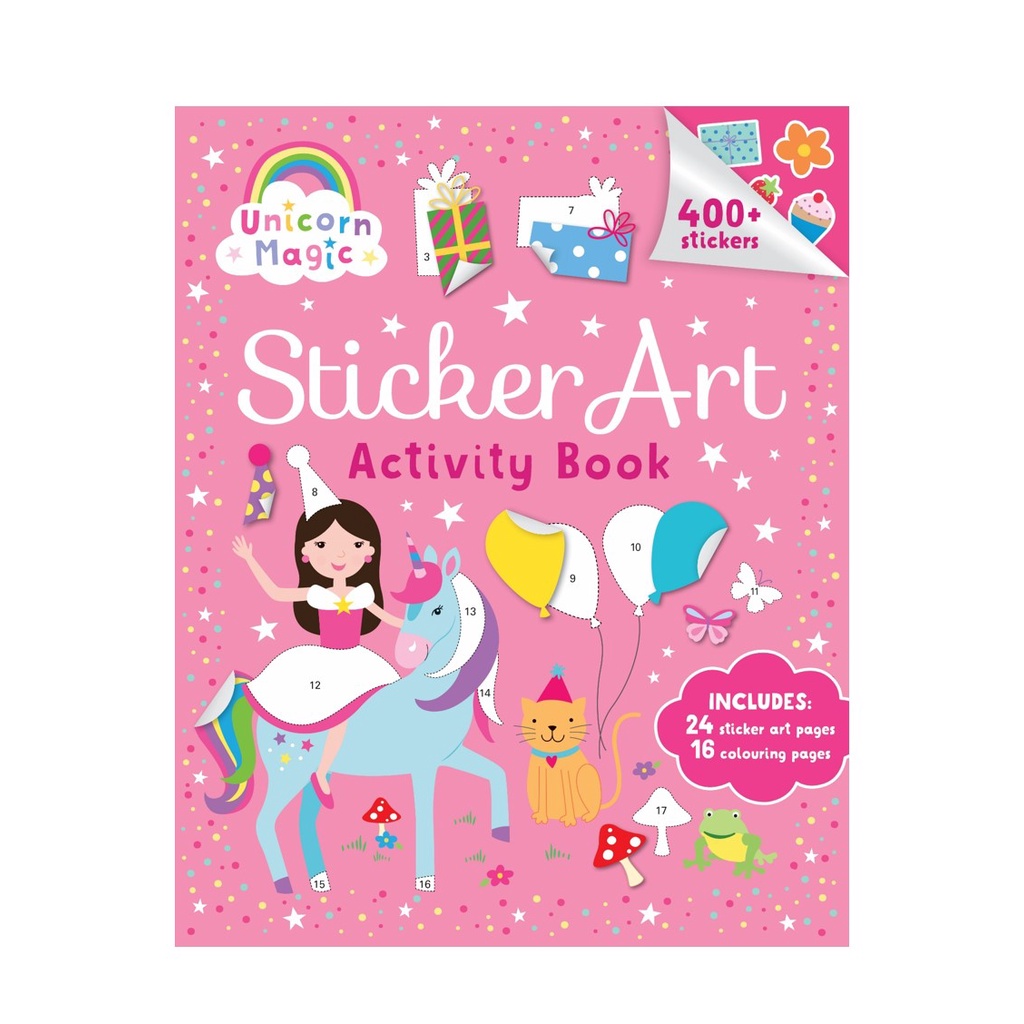 Unicorn Magic Sticker Art Book | Shopee Malaysia